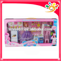 Conjunto de juguetes de diseño especial, muñeca de moda con juego de cocina de juguete, muebles de muñeca de moda para niños